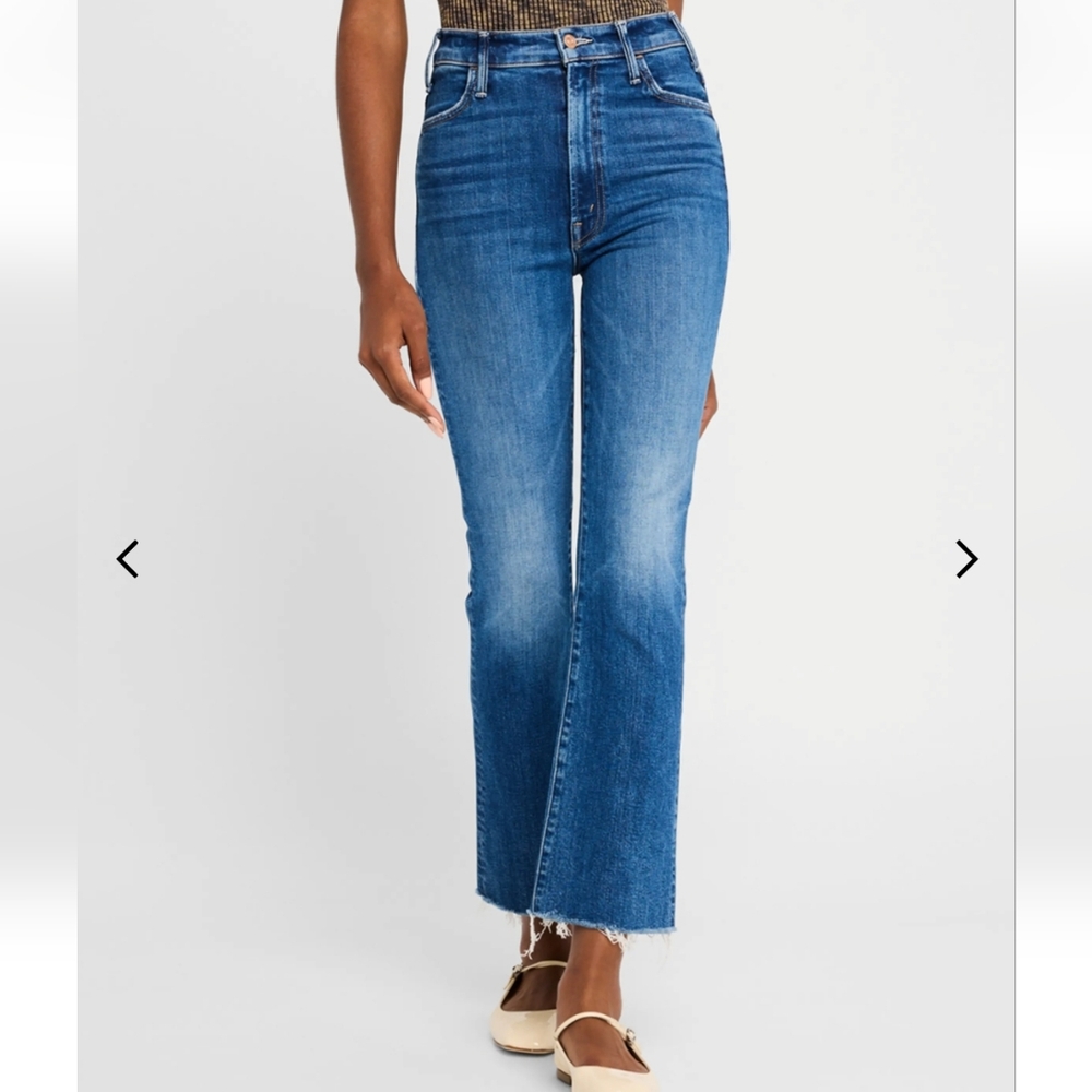 MOTHER Jeans Hustler Ankle Fray